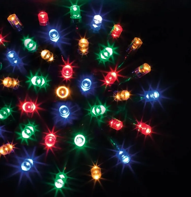 Novog. lampice 180 LED raznobojne 8 funkcija 18+5m Feeric