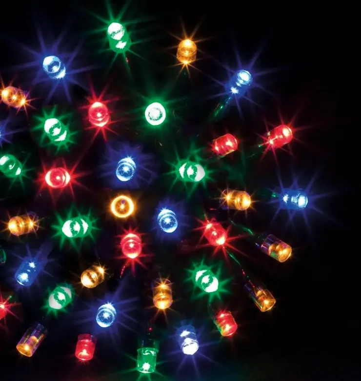 Novog. lampice 500 LED raznobojne 8 funkcija 50+5m Feeric
