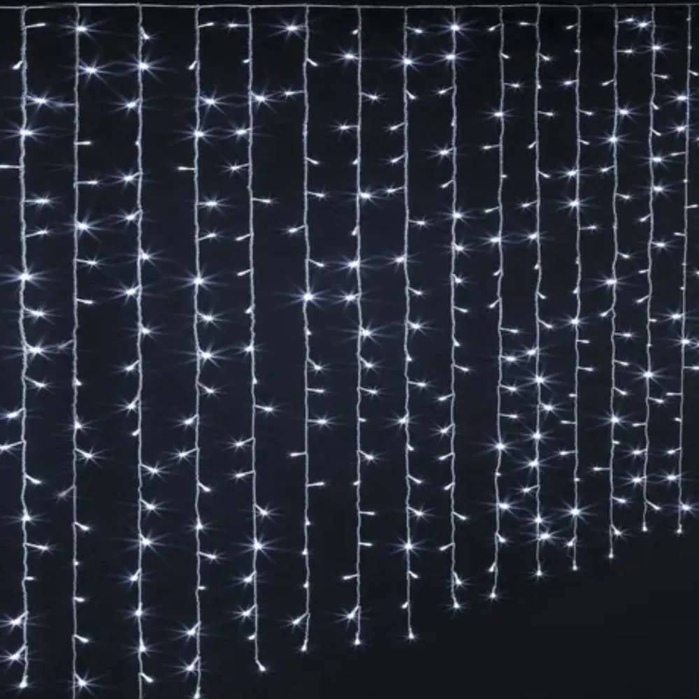 Novog. lampice u obliku zavese 150 LED hladno bele Feeric
