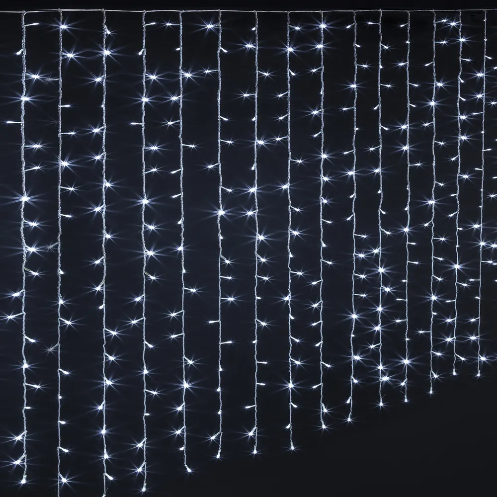 Novog. lampice u obliku zavese 200 LED hladno bele Feeric