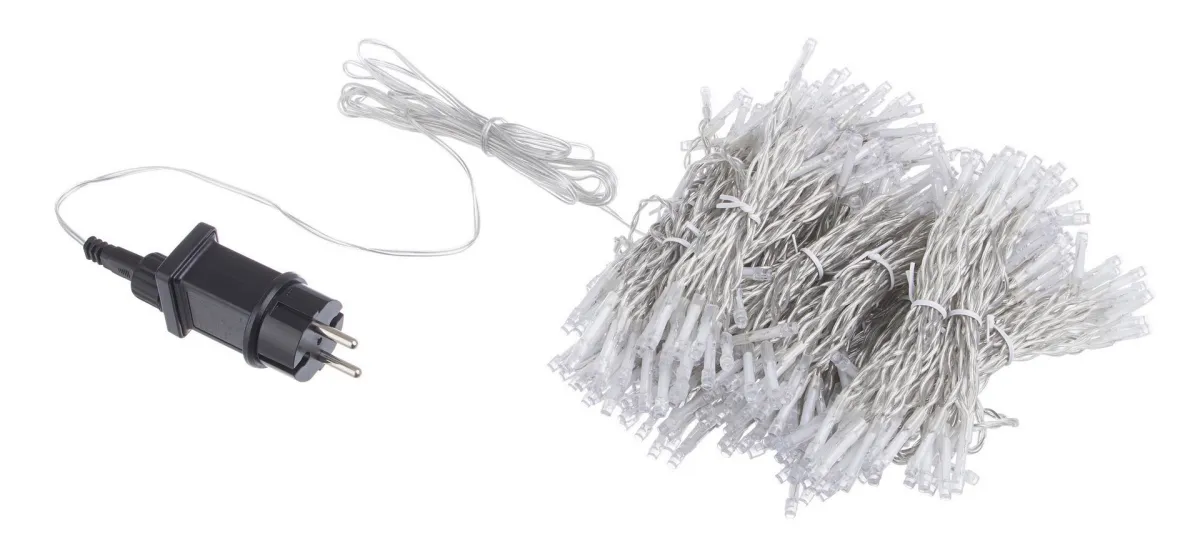Novog. lampice u obliku zavese 400 Led žute Bizzotto