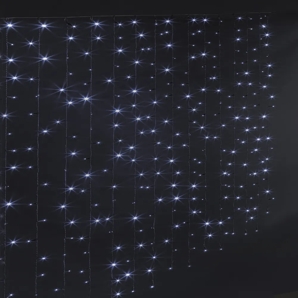 Novog. lampice u obliku zavjese 300 LED hladno bele Feeric
