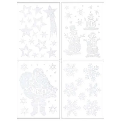 Novog. naljepnice za staklo 29x40cm sort Feeric Lights and Christmas