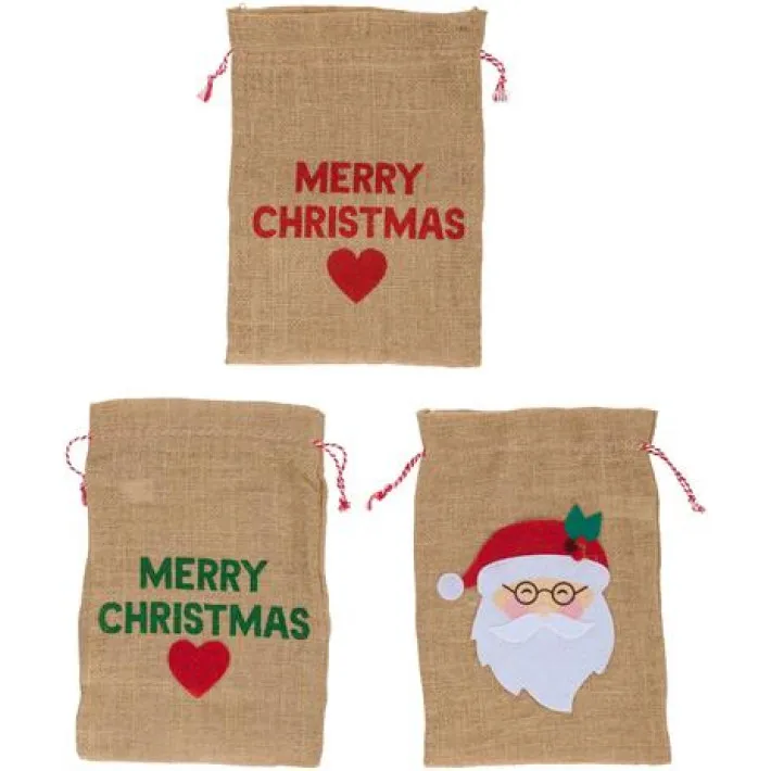Novog. platnena vrećica Xmas 30x22cm sort Articasa