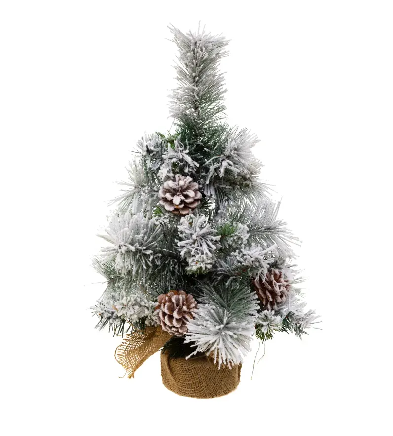 Novog. ukras - jelka u jutanoj vreći 50cm Feeric Lights and Christmas