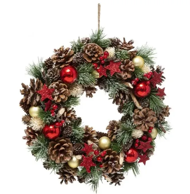 Novog. ukras-venac fi 35cm Feeric Lights and Christmas