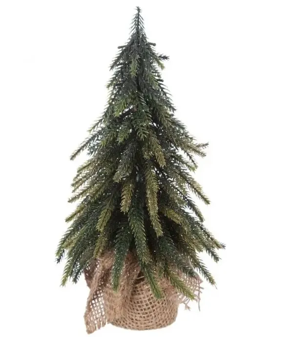 Novog. ukrs - jelka u jutanoj vreći 27cm Feeric Lights and Christmas