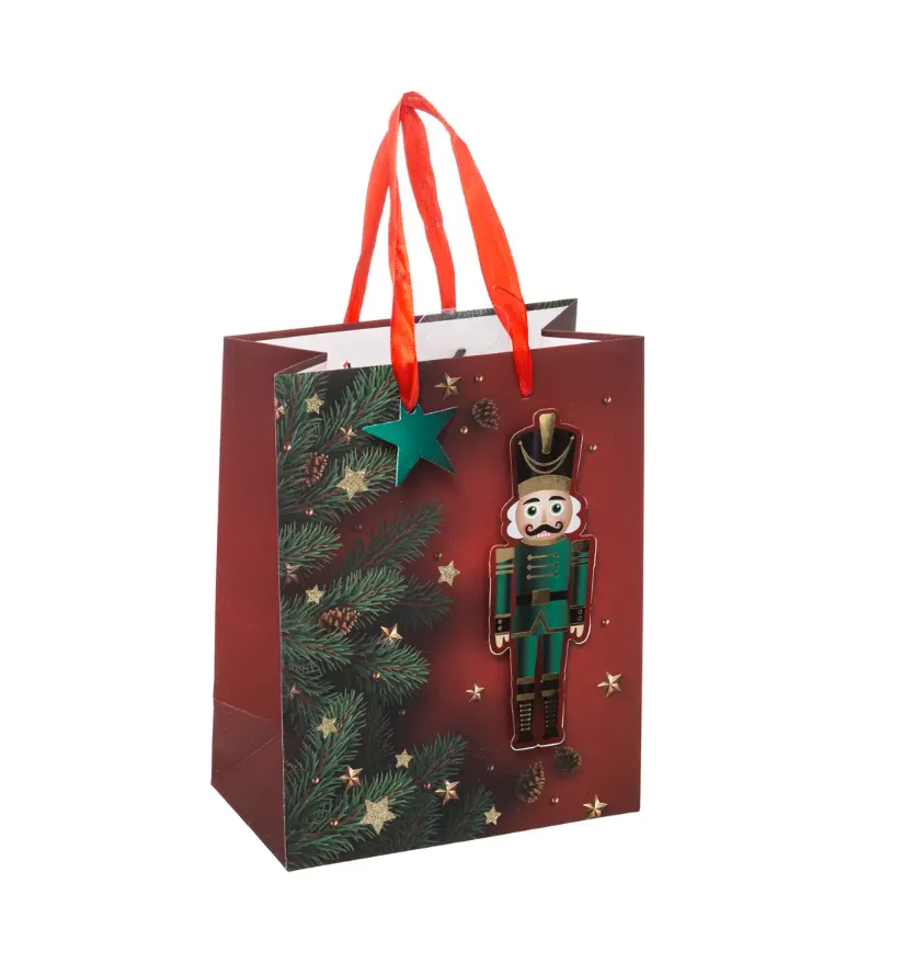 Novogodišnja ukrasna kesa 18x23cm Atmosphera C. D Interieur