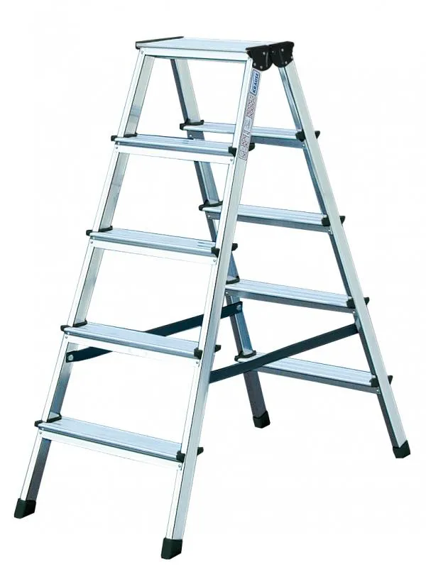 Obostrane Aluminijumske merdevine Dopplo 2x5 gazišta