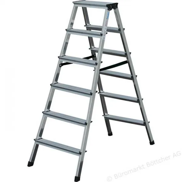 Obostrane Aluminijumske merdevine Dopplo 2x6 gazišta
