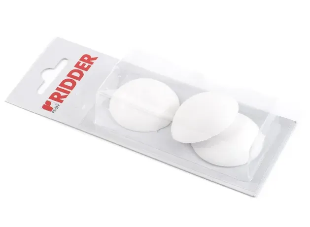Odbojnik za vrata zidni fi 40x13mm beli 3/1 Ridder