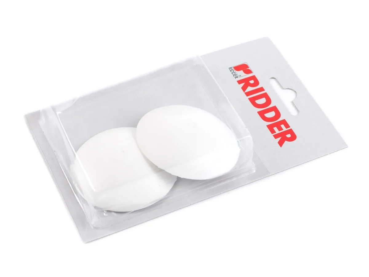 Odbojnik za vrata zidni fi 60x15mm beli 2/1 Ridder