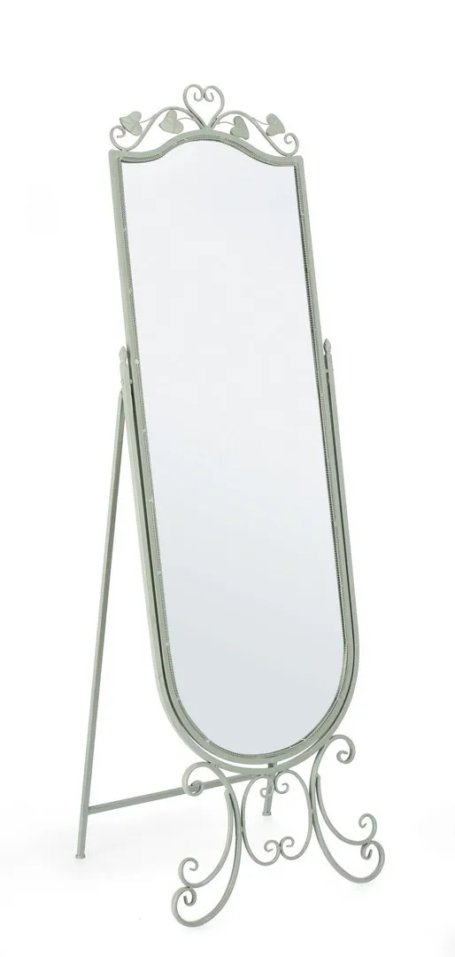 Ogledalo Harriet 51x165cm samostojeće zeleno Bizzotto