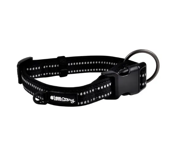 Ogrlica za pse podesiva 40-55cm x25mm crna