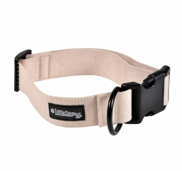 Ogrlica za pse podesiva od bambusovih vlakana 45-65cm 25mm