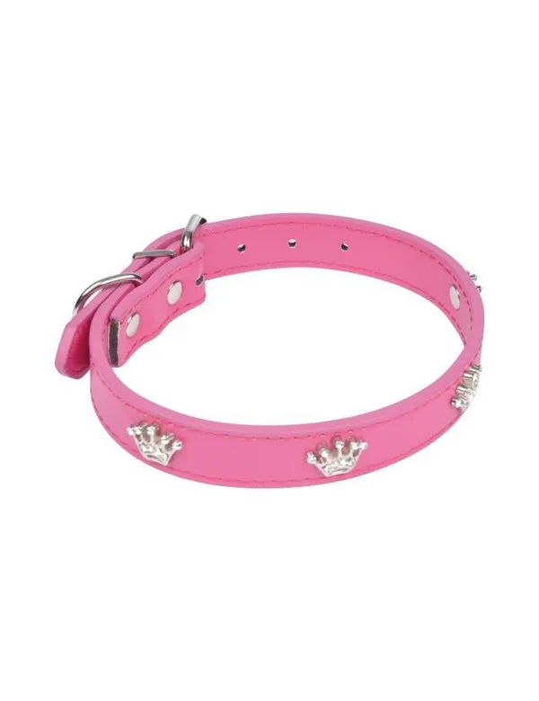 Ogrlica za pse sa krunicama 30cm roze