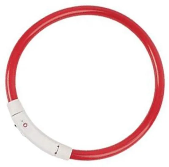Ogrlica za pse sa LED svetlom maks. 70cm crvena