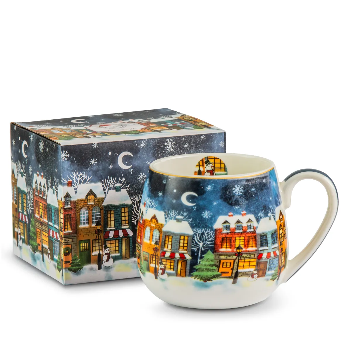 Šolja za čaj Christmas City 430ml u poklon pakovanju Duo