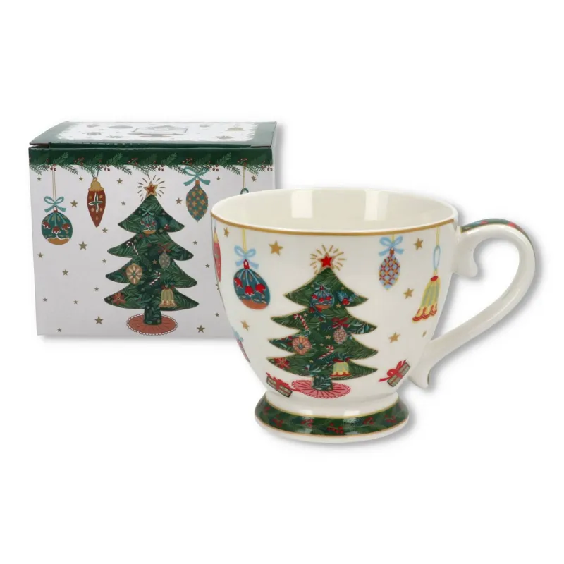 Šolja za čaj Christmas Tree 380ml u poklon pakovanju Duo