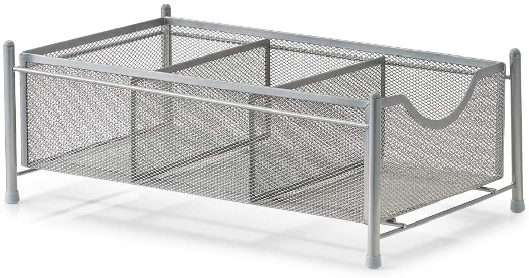 Organizer sa 3 pregrade 24.5x39.5x14.5cm mrež. inoks Zeller
