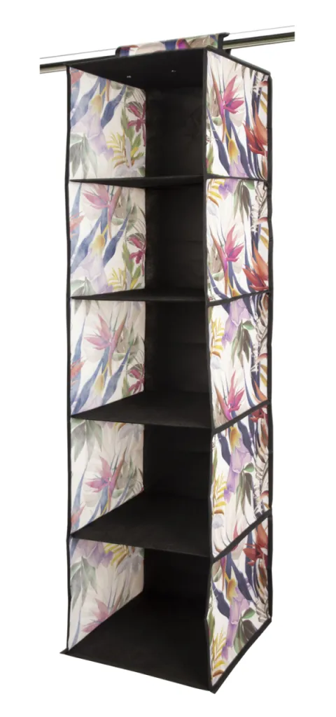 Organizer za ormar sa 5 polica Floral Beauty 30x30x120cm Ordinett