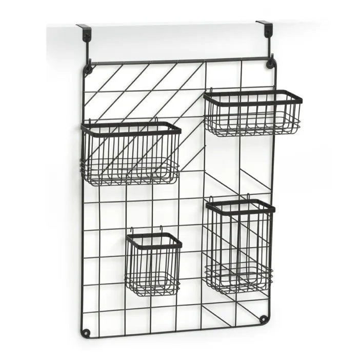 Organizer za zid 46x12x60.3cm sa 5 korpi crni Zeller