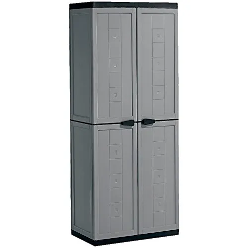 Ormar Jolly 39x68x166cm sa 3 police sivio/crni Kis