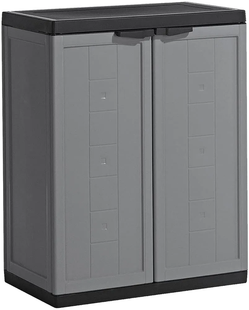 Ormar Jolly 39x68x85cm sa 1 policom sivo-crni Keter