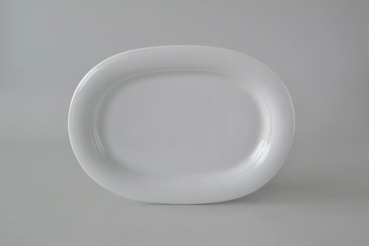 Oval 28cm dezen 1290/W beli  Apulum