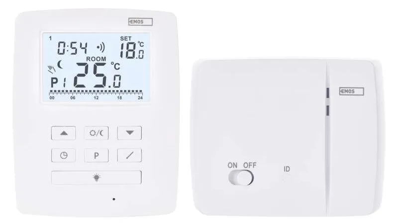 P5611OT Termostat bežični podešavajući 868 MHz bijeli Emos