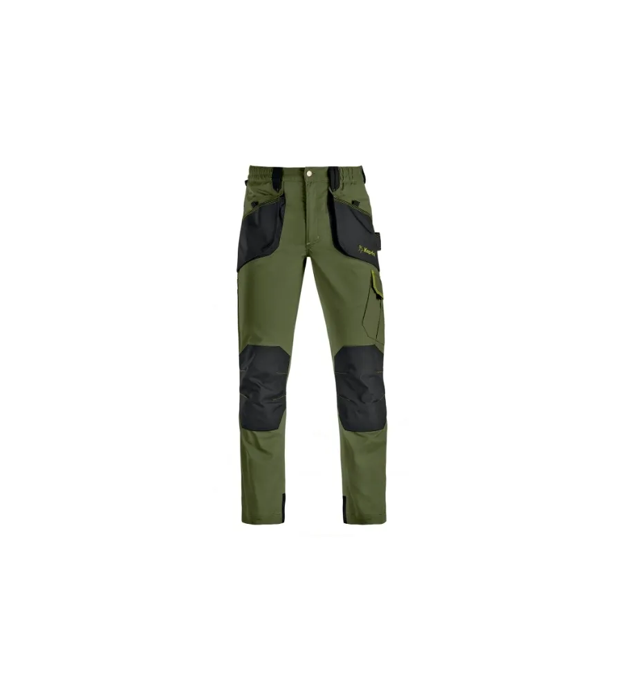 Pantalone SLICK masl. zelene/crne vel. XXL 260 g/m2 Kapriol