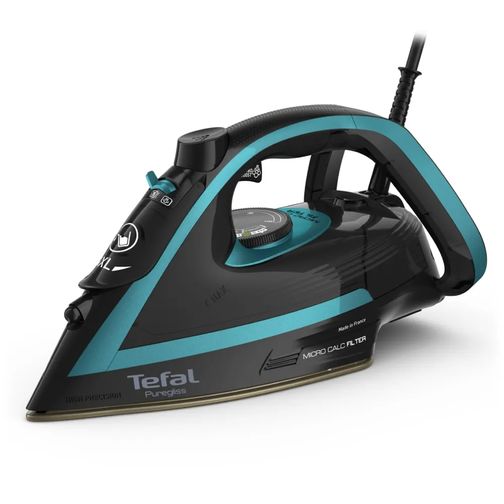 Pegla na paru Puregliss 3000W crna/tirkizna Tefal