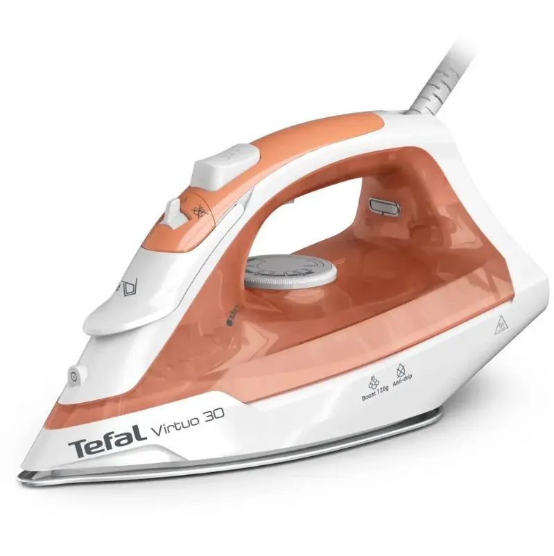 Pegla na paru Virtuo 30 1830-2180W bela/boja bakra Tefal