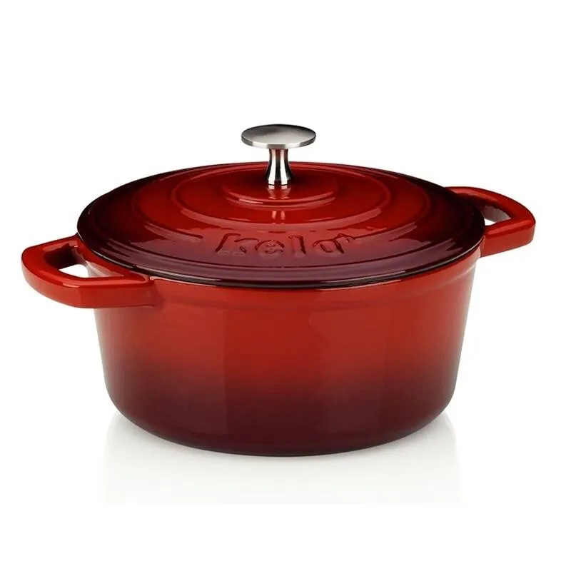 Pekač Calido 2.5l okrugli fi 21cm crveni Kela