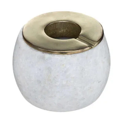 Pepeljara okrugla 11.5x11.5x9cm bela Atmosphera Creat. Dinterieur