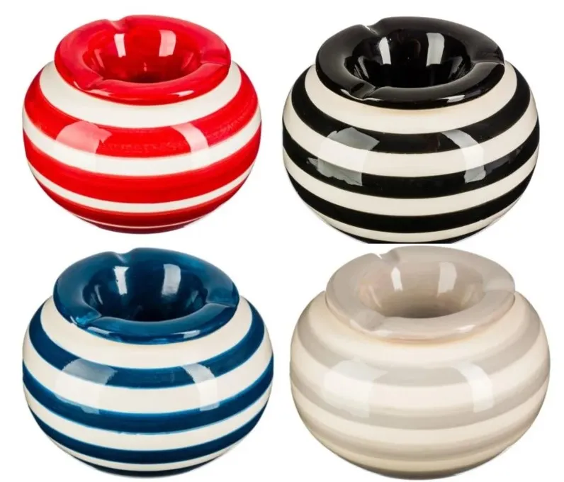 Pepeljara okrugla 12x7.5cm sort Atmosphera Createur Dinterieur