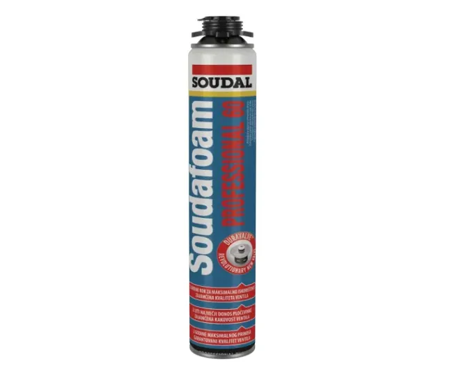 Pištoljska pur pena PROFESSIONAL 60 750ml Soudal