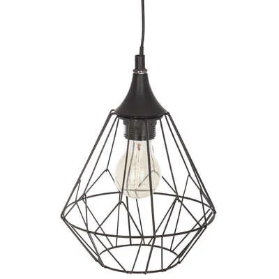 Plafon. svetiljka-visilica Flave E27 40W metalna crna Atmosphera