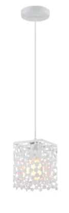 Plafon. svetiljka visilica Janis-1B 1x40W E27 bela 30x130mm Elmark