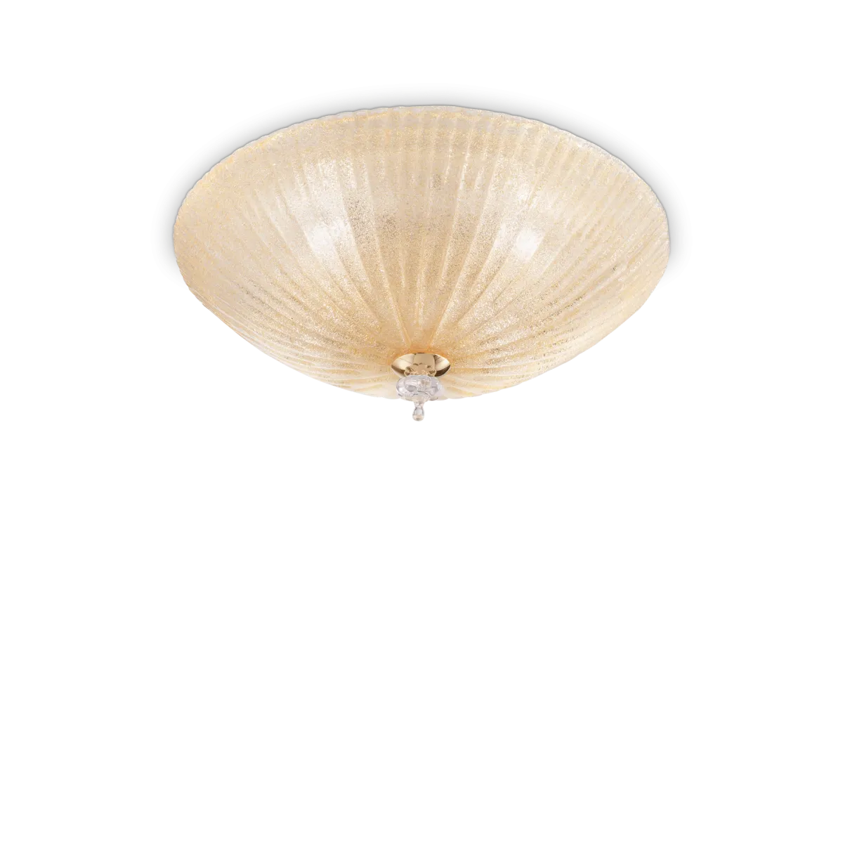 Plafonjerka Shell PL3 maks. 3x60W E27 boja zlata Ideal Lux