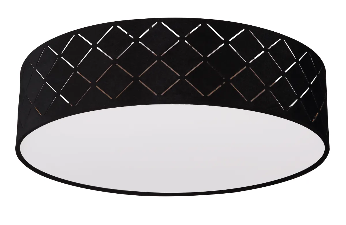 Plafonjerka Varios LED 15W 2xE27 fi 380mm crno-bela Globo