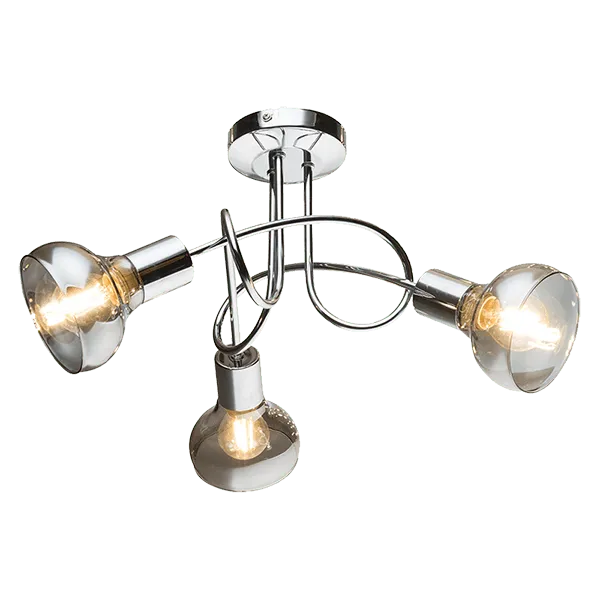 Plafonska svetiljka Addy E14 maks. 3x40W hrom/boja dima Elmark
