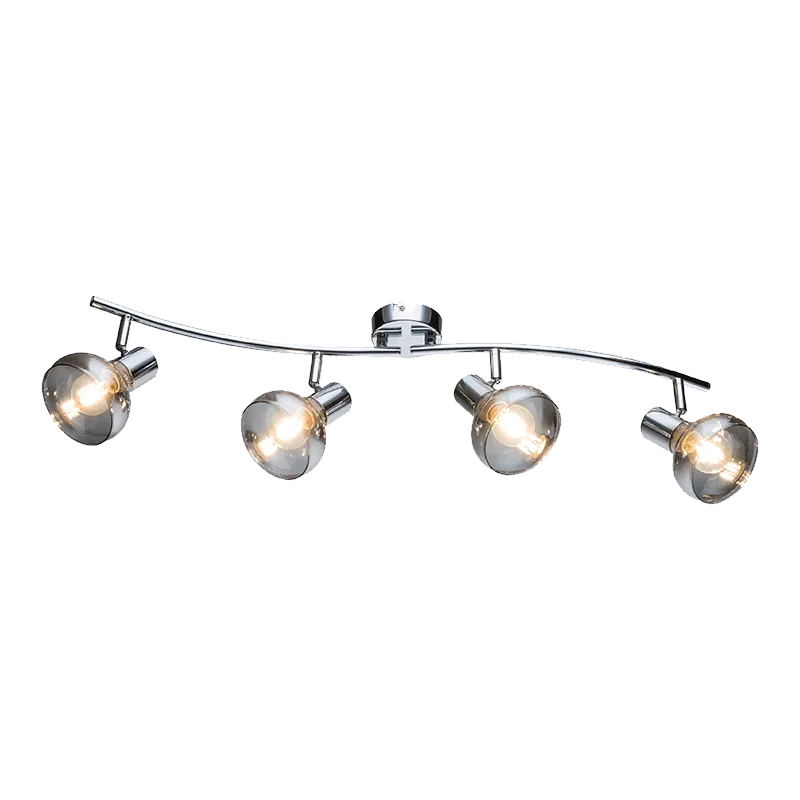 Plafonska svetiljka Addy E14 maks. 4x40W hrom/boja dima Elmark