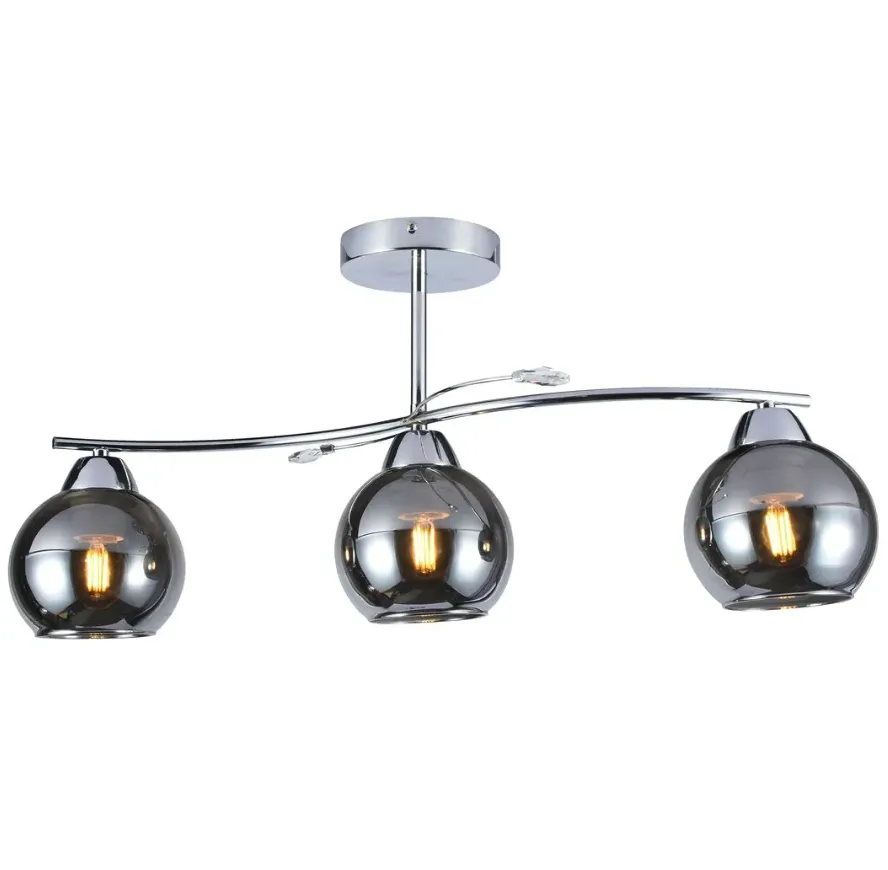 Plafonska svetiljka Connor E27 maks. 3x15W hrom Milagro