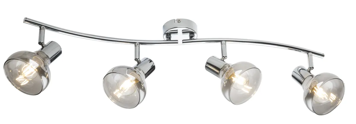 Plafonska svetiljka Lothar 4x40W E14 70x16cm hrom Globo