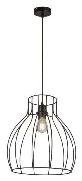 Plafonska svetiljka-visilica Mina 1xE27 40W 140x35cm crna Globo