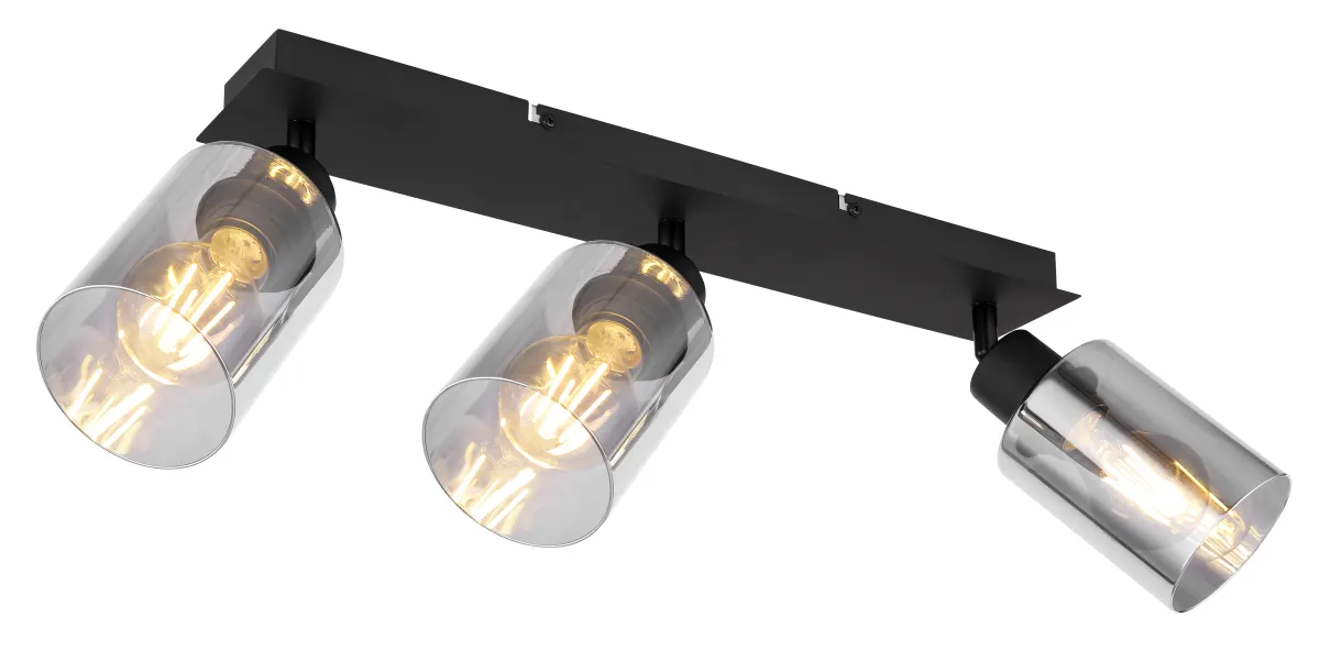 Plafonska svjetiljka Hadera 3xE27 LED maks. 15W crna Globo