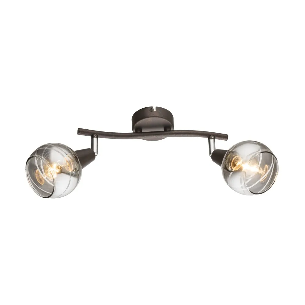 Plafonska svjetiljka Isla 2x4W E14 28x9.7x21.1cm boja bronze