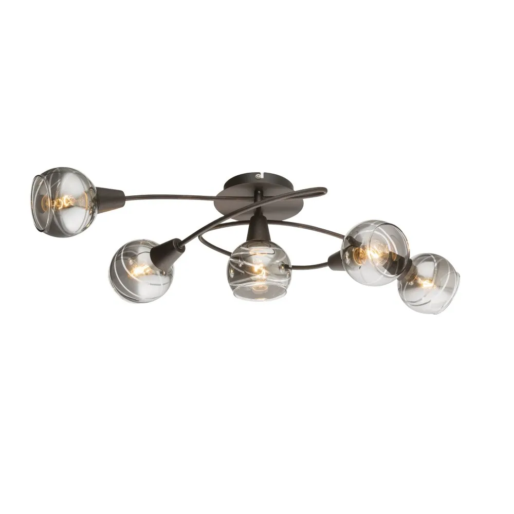 Plafonska svjetiljka Isla 5x4W E14 boja bronze