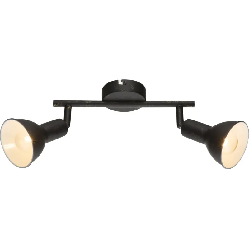 Plafonska svjetiljka Namus 2x40W E14 25x15x18.5cm crna